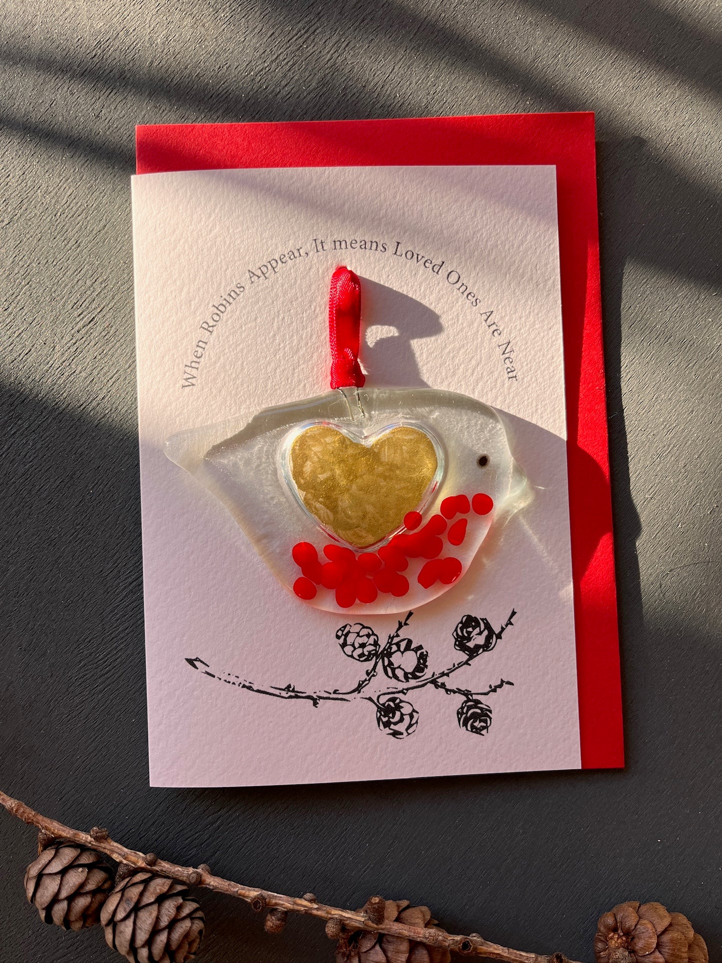 Robin Decoration on A6 card & Envelope €18 each or 2 for €34