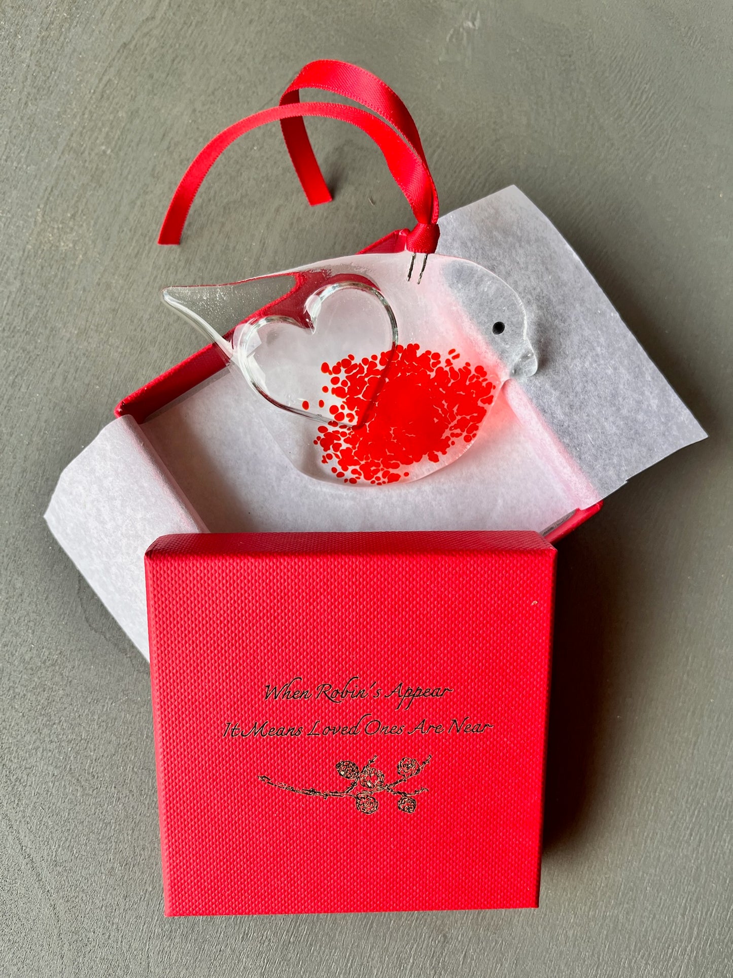 Robin Decoration in gift box (1 for €18 2 for €36)