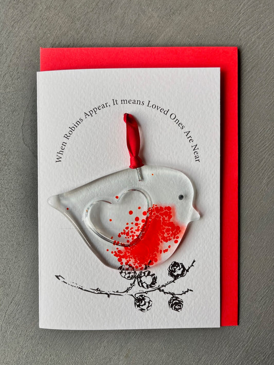 Robin Decoration on A6 card & Envelope €18 each or 2 for €34