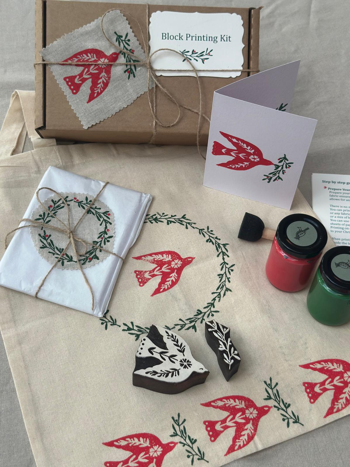 Bird Block Printing Kit